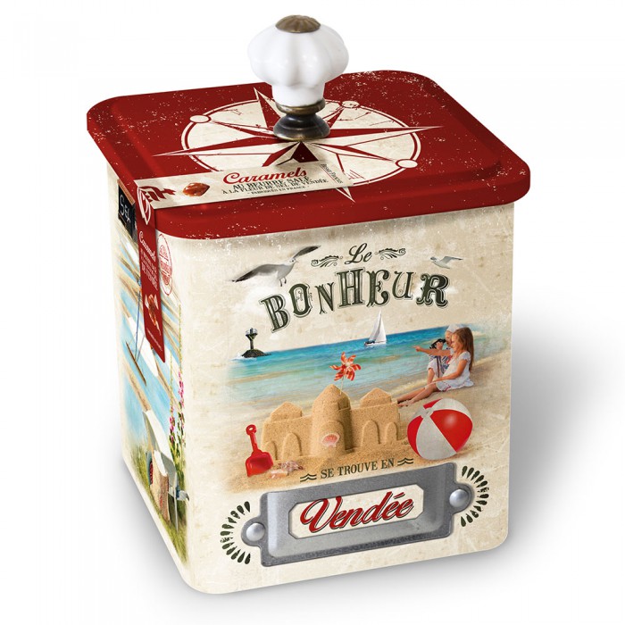 Boite caramels au beurre salé et à la fleur de sel de Vendée